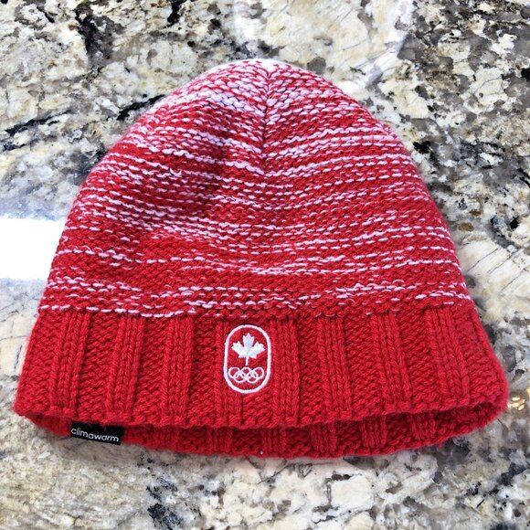 Canadian Olympics Adidas Toque Red Logo Climawarm One Size Fits Most Unisex CN - Picture 1 of 9
